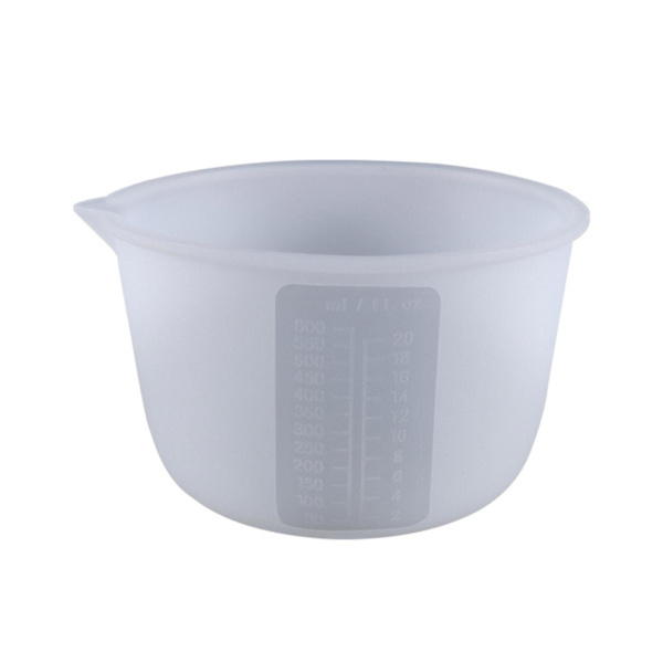 Squeeze & Pour Silikonmätkopp Flexibel Graderad Kopp För Epoxi 600ml