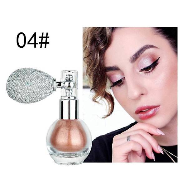 4 Färger Highlighter Puder Spray Hög Glans Glitter Puder Glitter Puder Spray