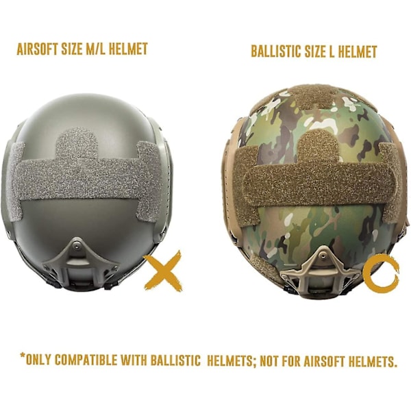 Taktisk hjelmcover M/L/XL Ops-core Fast Pj