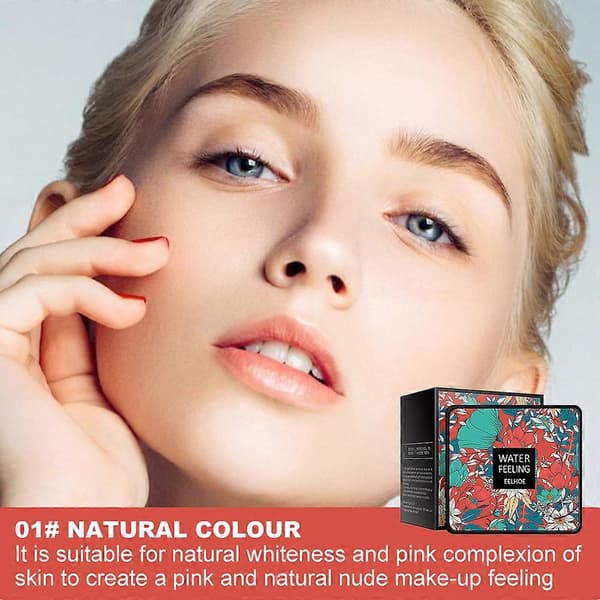 Sopphode Air Cushion CC Cream Oljekontroll Langvarig Basismakeup Magisk Foundation Dekkende Ansiktslysende Krem Ivory White 1Pcs