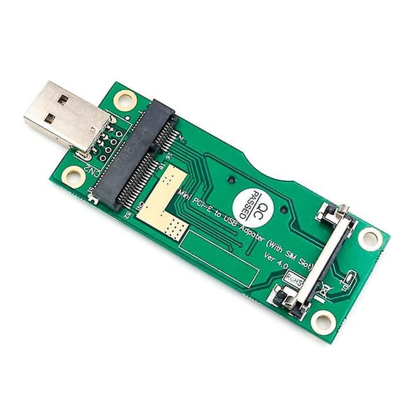 Mini Pci-e Til Usb Adapter Med Sim 8-bens Kort Slot Plug And Play Til Wwan/lte Modul Til Litecoin Bt