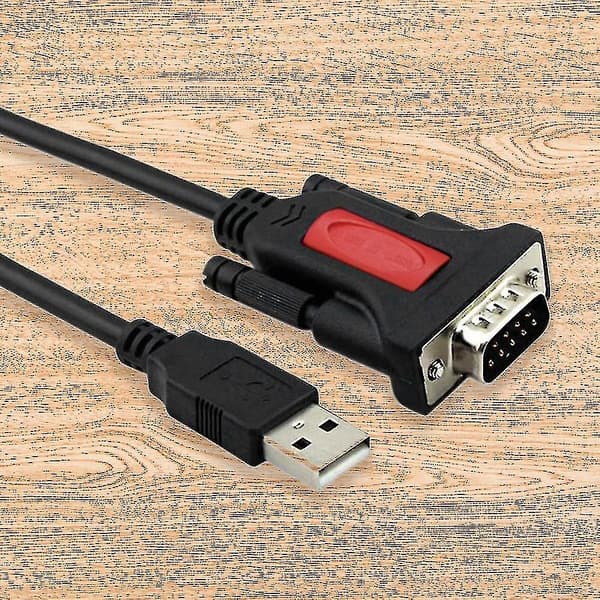 Usb til Rs232 adapterkabel 9-benet kompatibel med Windows 10 8 7 Vista Xp Mac Os