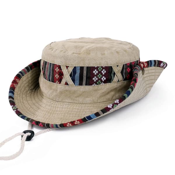 Herrar Sommar Solhattar Strand Boonie Hat Fishsing Hat Khaki