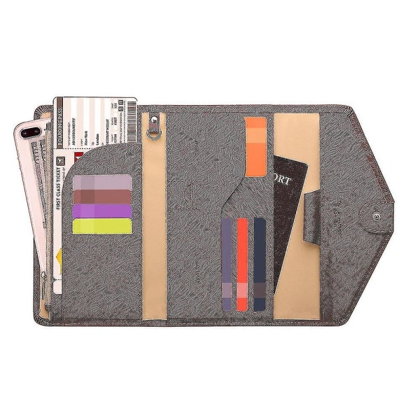 Pasholder Rejsepung Rfid Block Multi-purpose Passport Cover