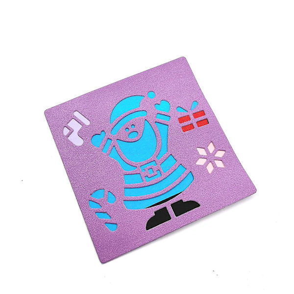 Joulupukin lumikohtaus Scrapbook Paper Craft Mould Blade Punch Stencils jouluun ja uudenvuoden juhlan koristeluun