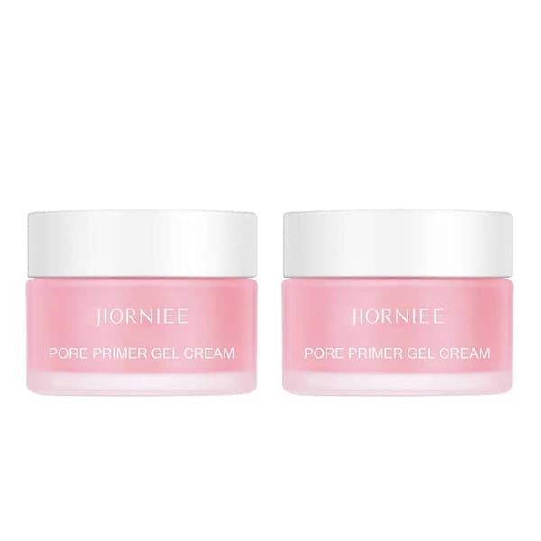 Pore Primer Gelkrem 2 stk, Usynlig Hydrerende Poreprimer for Fet Hud og Glatt Sminkebase