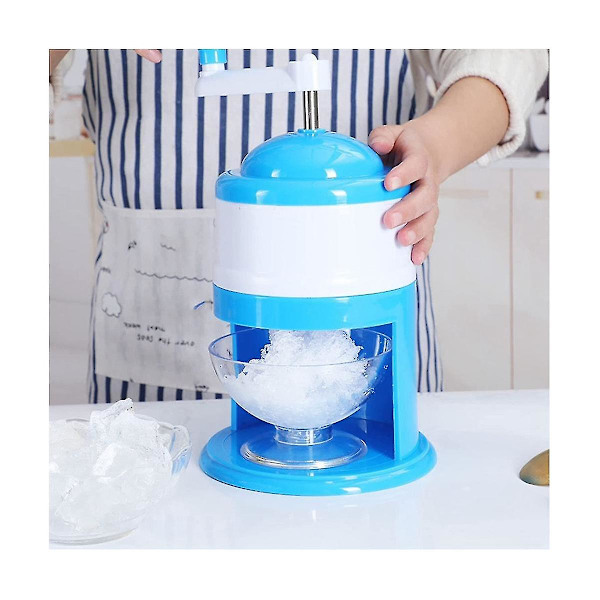Håndholdt ismaskin, manuell frukt smoothie maskin, mini husholdning liten isknuser ismaskin