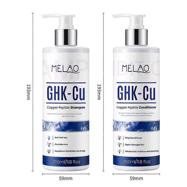 GHK-Cu Kopparpeptid Hårvård - Schampo & Balsam Set shampoo 350ml