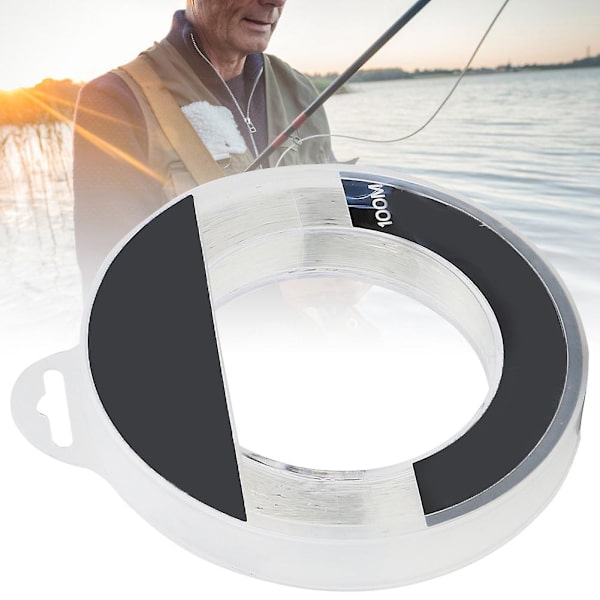 Super stærk 100M hvid transparent nylon havfiskesnøre, høj ydeevne, UV-bestandig, fiskesnøre (20#)