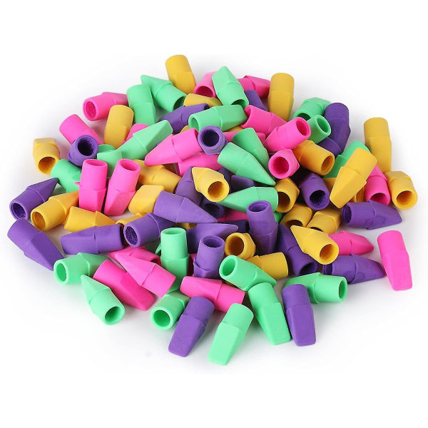 Blyant viskelærsett, 120 stk Blyant viskelær, blyant viskelær, blyant viskelær toppers, viskelær for blyanter topper, viskelær for barn, rosa viskelær, Cap Era