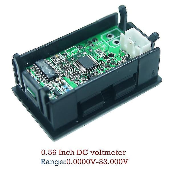 Digital 0,56 tommer LED Display 5 Bits DC 0-33,000V Voltmeter Spændingsmåler Tester