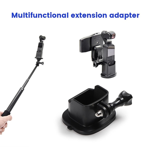 Förlängd adapterbas stativbas för Osmo Pocket 3 Handheld Gimbal Action Camera, halkfri kameramonteringstillbehör
