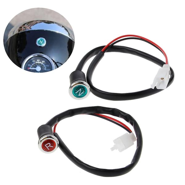2 stk. Neutral Reverse Lamp N/r Lys Indikator Lys Til 50cc 110cc Motorcykel