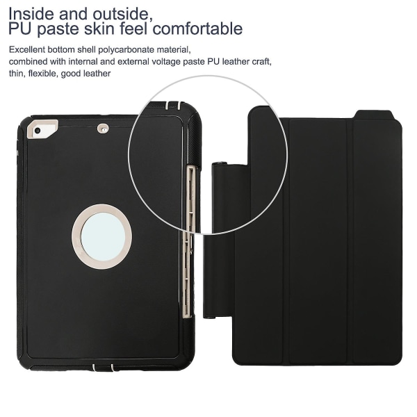 Harmaa Smart Cover + Iskunkestävä Defender- case Apple Ipad Pro 9.7:lle