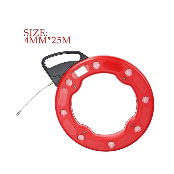 4mm Kabeltrekker Fiskestang Rulle Trekker Fiberglass Nylon Ledningsrør Trekkerstang Trekkledning Kabel F