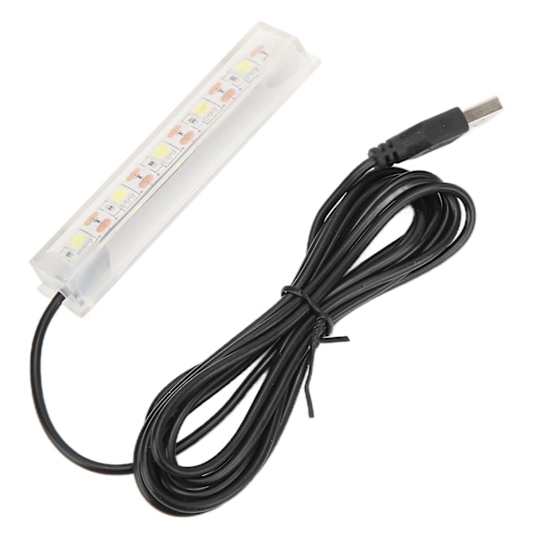 Small USB Aquarium LED Light for Betta Fish Tank - White Light for Indoor Aquarium Plants