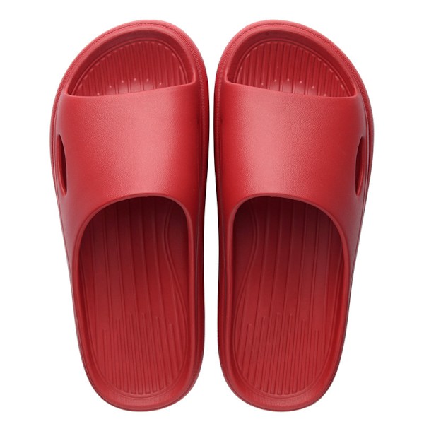 Dame badeværelse brusebadsslippers, herre gymnastiksal sovesal slippers, indendørs strand anti-slip slippers, kan bæres udenfor red 250 (for women 39-40)