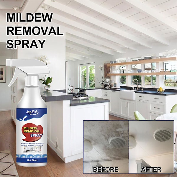 60ml Anti-skimmelskumspray Effektiv skimmelsvampefjerner Mildew Cleaner