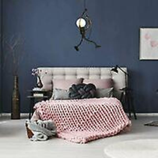 Vedhængslampe, Lysekrone Vedhængslampe Armatur E27 Jernlampe Kreativ Tegneserie Design Moderne Lysekrone Vedhæng Til Børneværelse (sort, 1stk)