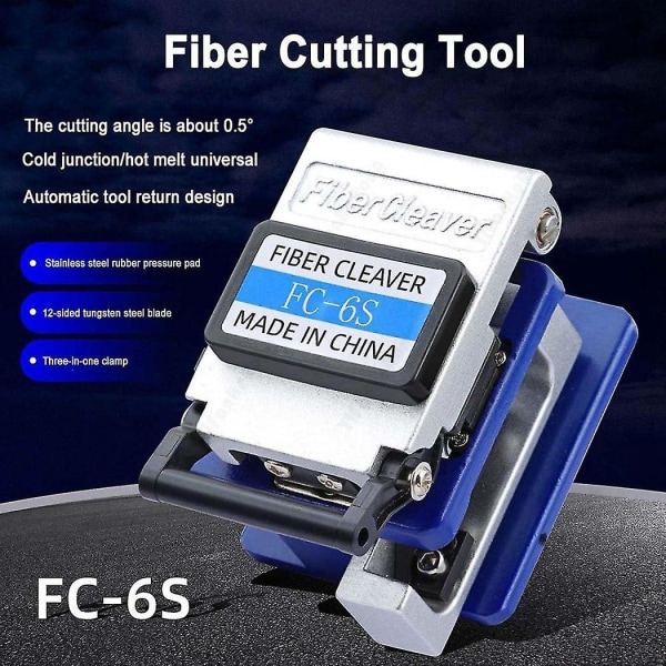 -6s Ftth Optisk Fiber Cleaver Metall Høypresisjon Cold Connection Cutter Tool