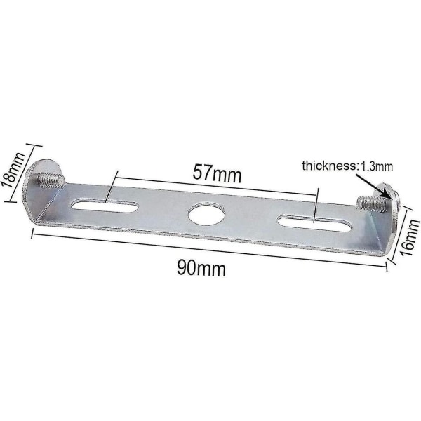 4-pakks belysningsarmatur takplatebrakett 90mm jordet med skruer opphengs takhengende lys