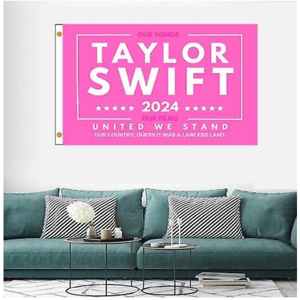 Taylor Flag 3x5 Ft Swift Flags Taylor Koncert Banner Eras Tour Tapestry Swift Bannere Til Værelse College Dorm Væghængende Dekor Gave