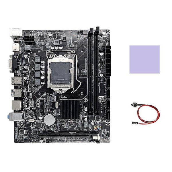 H110 Datamaskin Hovedkort LGA1151 Støtter Core I3 I5 I7 Serie Cpu Støtter Ddr4 Minne Med Bryter