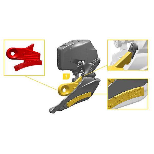 Sykkelkjede Justeringsverktøy for Etap Axs Sram 12s Front Derailleur Justeringsmåler Reparasjon Til