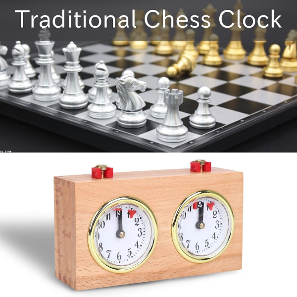 Sjakktimer, profesjonell digital sjakkklokke, sjakktimer i tre, bærbar sjakk-tim