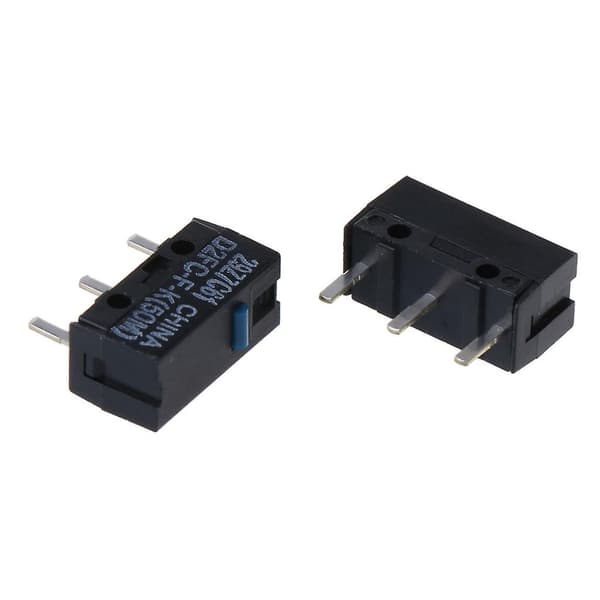 4 stk. D2fc-f-k-switch 50m levetid gaming-musemikroswitch-knapper blå prik 3-benet