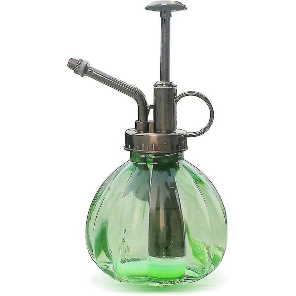Vintage stil dekorativa glas vatten sprayflaska med topp pump liten vattenkanna, plantera Mister