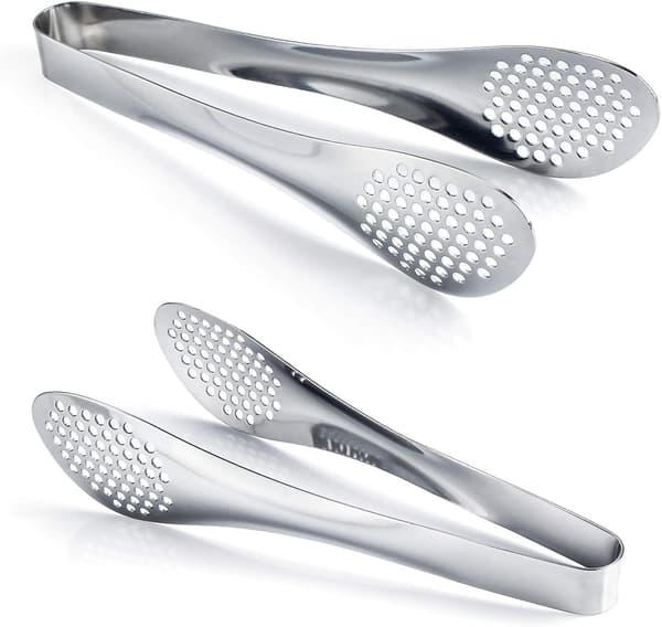 Set med 2 rustfrie ståltang 9\" Buffet Flip Flops Sølv