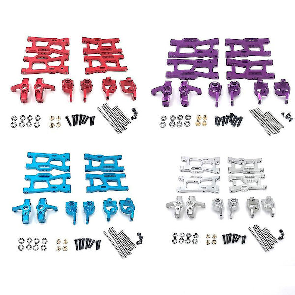 Metallstyrning Kopp Svängarm Uppgradering Delar Kit För 144001 1/14 124018 124019 1/12 Rc Bil Tillbehör