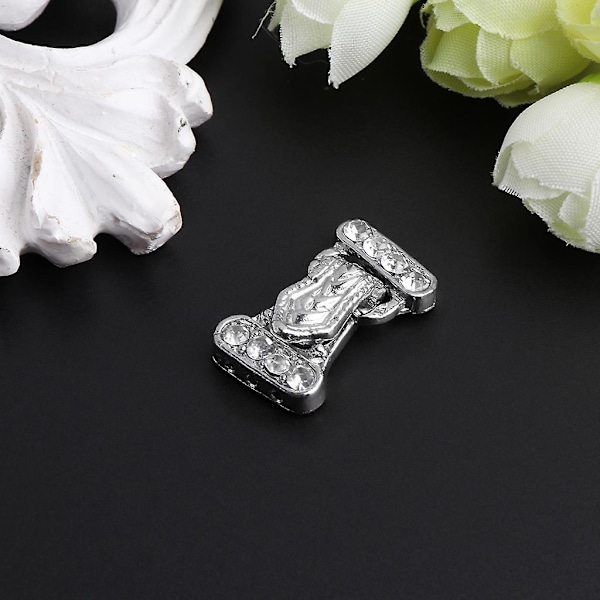 5 stk/sett 24x14mm magnetiske smykkelåser 3 tråder for strass smykker tilbehør