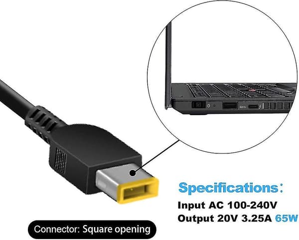 65w bärbar datorladdare för Thinkpad X1