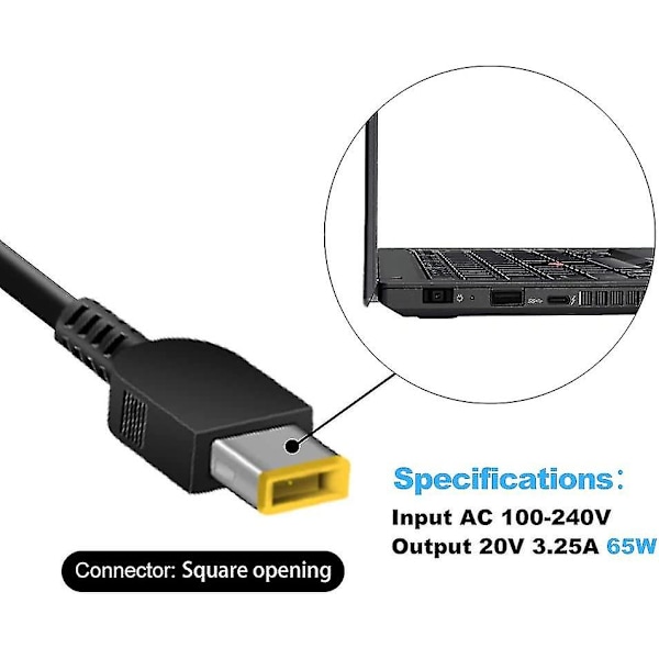 65w bærbar lader for Thinkpad X1