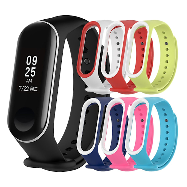 Remm for Xiaomi Mi Band Silikon Armbånd Urreim Erstatning for 10/farge Tpu Rem