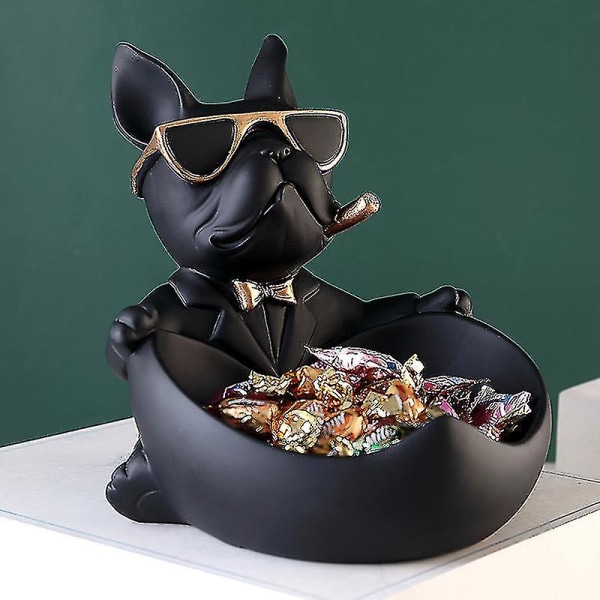 Bulldoggieläinhahmo Koirapatsas Säilytyslaatikko Kodinsisustus Koristekäsityöt Taide Veistos Kodinsisustus Figurinhas Estatua