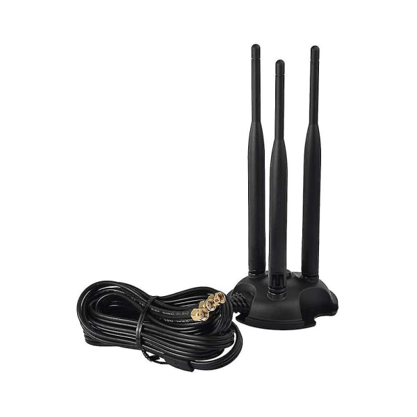 2.4ghz 5ghz kaksoiskaistainen Wifi-antenni, rp-sma-antenni PC-pöytätietokoneelle, wifi-reititin, exte