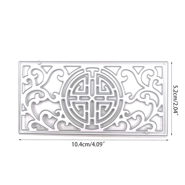 Symmetrisk blonderamme metal skæredør blad punch stencil prægnings skabelon