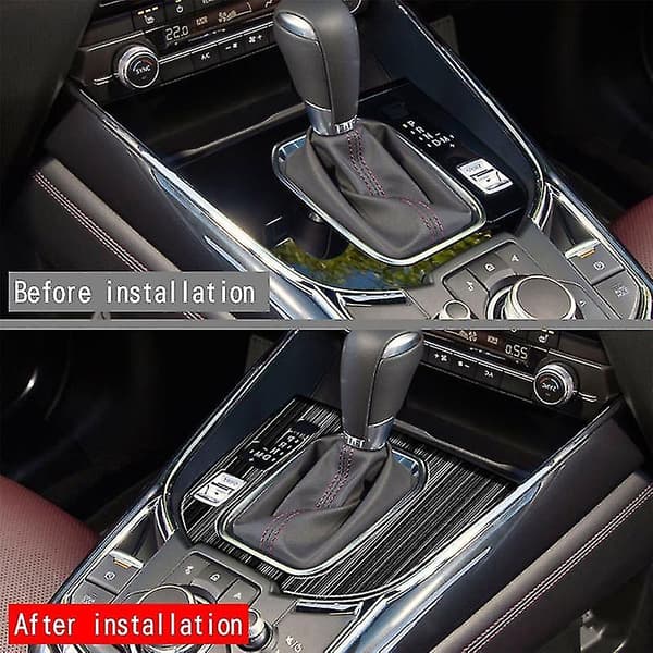 Bil Rustfrit Stål Central Gearpanel Kontrolpanel Dekal Interiør Modifikation Til Cx9 -9 2022+