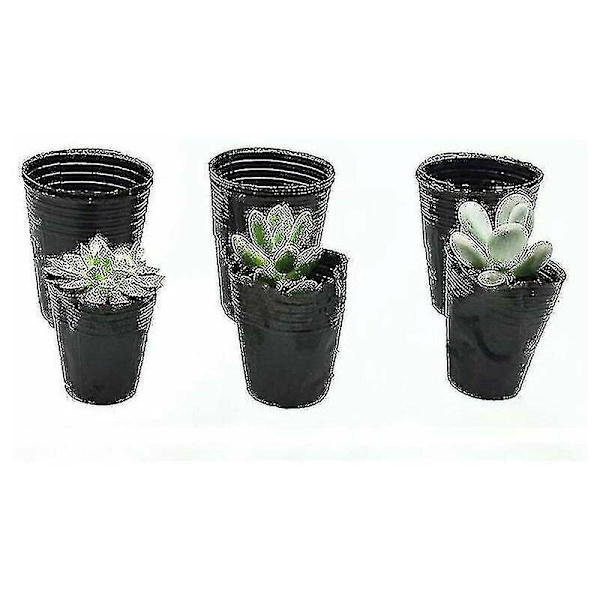 500 kpl Muoviset Taimiruukut Kasvien Lisäämiseen 8cmx8cm (väri: B)