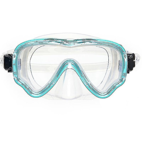 Snorkelmask för vuxna Dykning Simglasögon med näsmask och cover Snorkelmask Hel torrt gräs Grönanti-dimma
