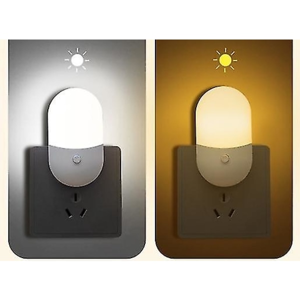 LED Natlampe, Børnelys Stikkontakt & Justerbar Lysstyrke