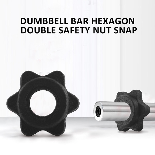 2 par Dumbbell Hex Møtrik, Dumbbell Stang Møtrik, Kraver Til Barbells Træning Sport