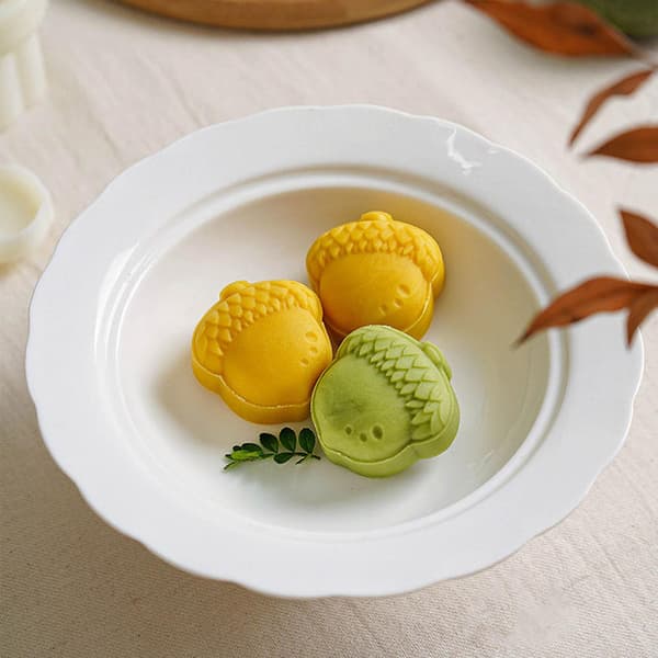 50g Ekollonsformade bakformar Mooncake-form Mooncake-stämplar för handtryck