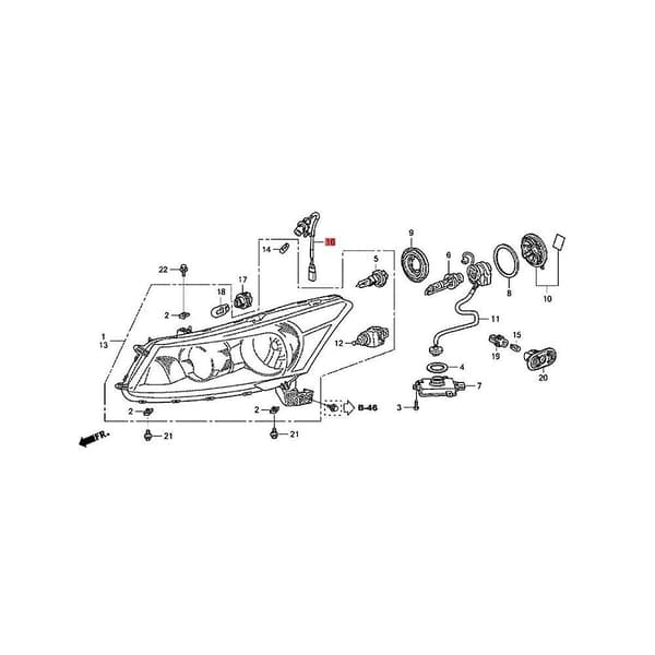 5 stk 33301-ta0-d01 Front Turn Lamp T10 Socket Comp Harness For Accord 8th 2007-2013 Small Light Sock
