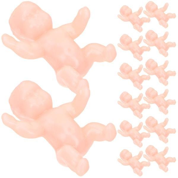 30 stk. Mini Plastik Babyer Realistiske Små Plastik Babyer Til Baby Shower