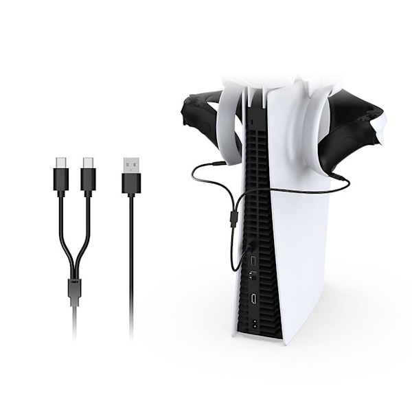 Kontroller-lader USB-ladekabelstasjon Overføringsdata Synkroniseringskabel for Ps5 Vr2
