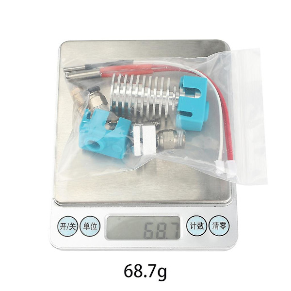 3D-skrivar Hotend Kit Uppgradering Print V5 J-head Metall Mässing Munstycke Värmare 1,75 mm
